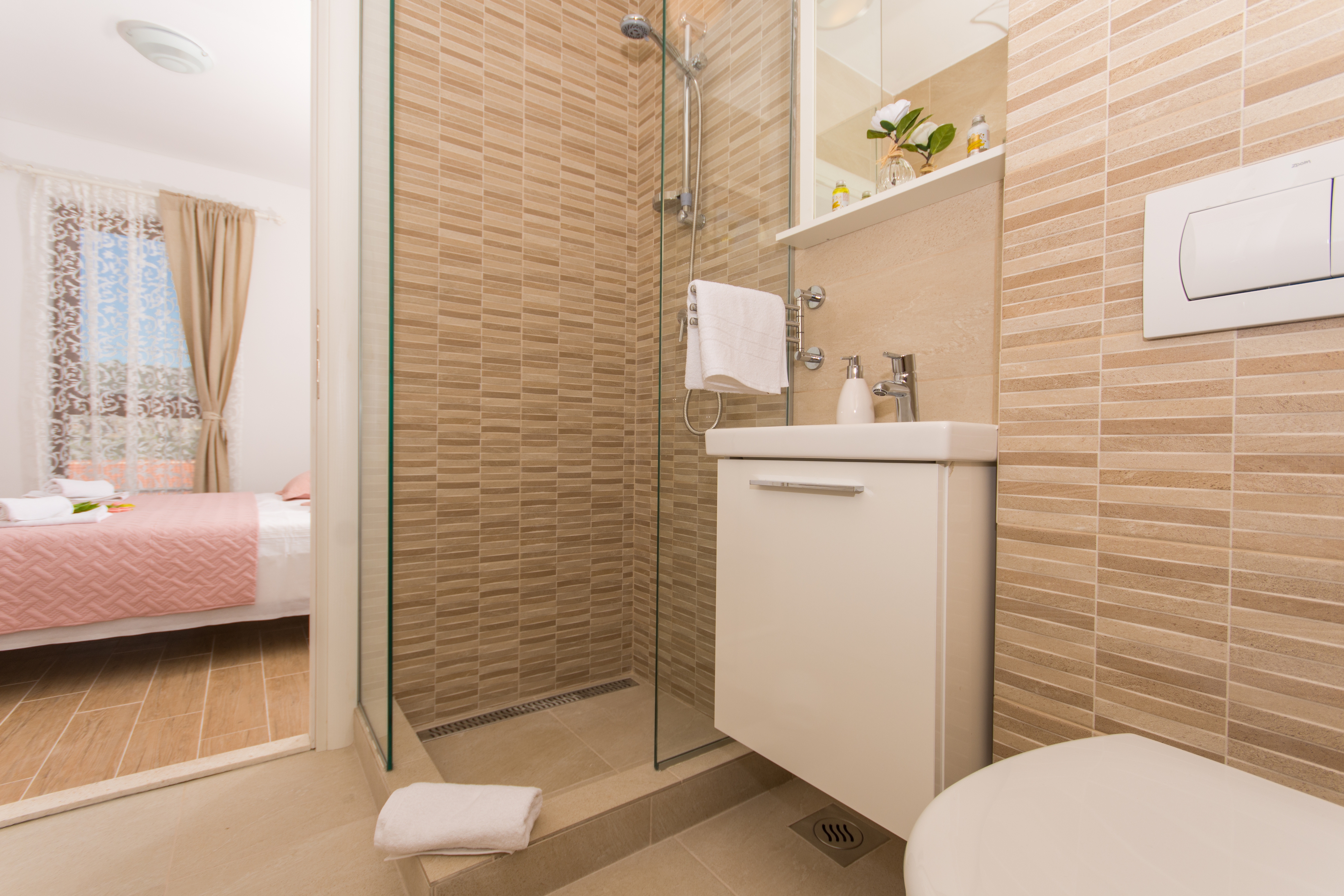One bedroom apartment with balcony and sea view Drvenik Veliki, Drvenik  A-a