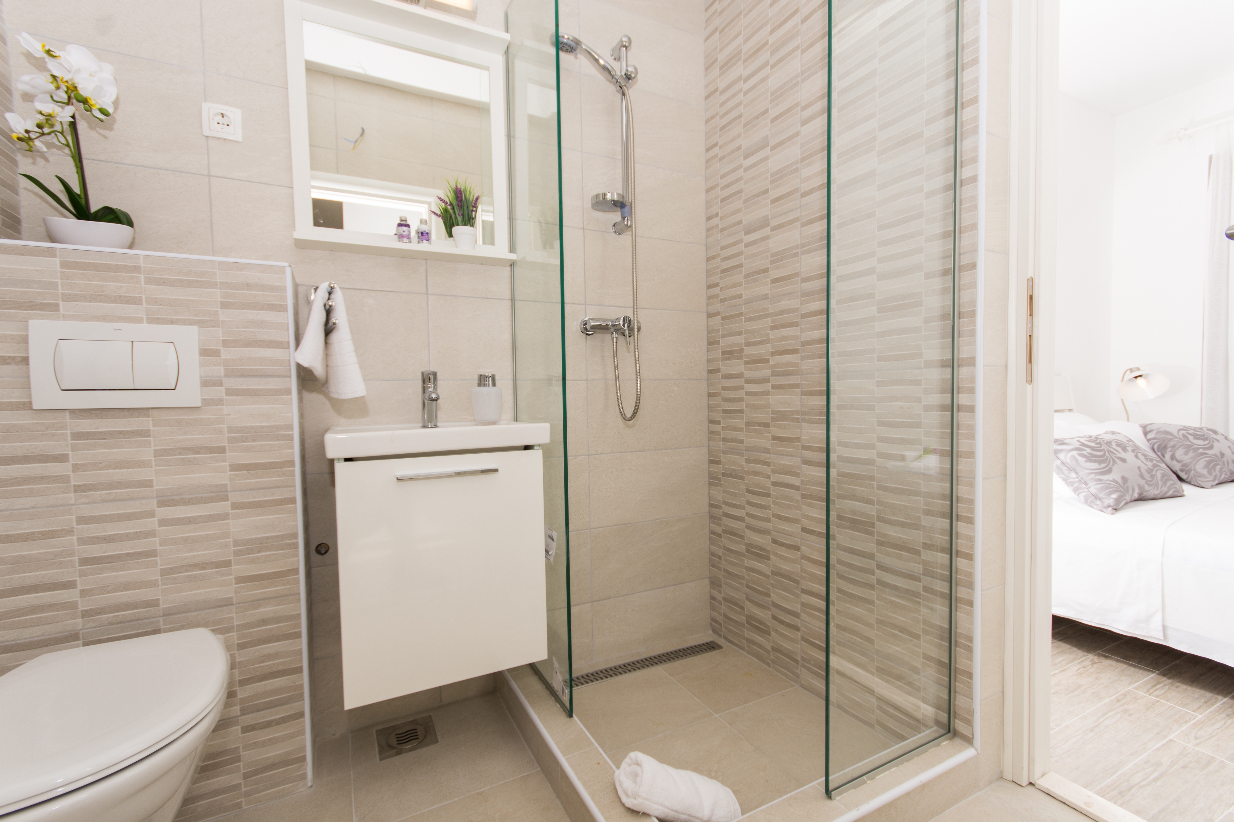 One bedroom apartment with terrace and sea view Drvenik Veliki, Drvenik  A-c