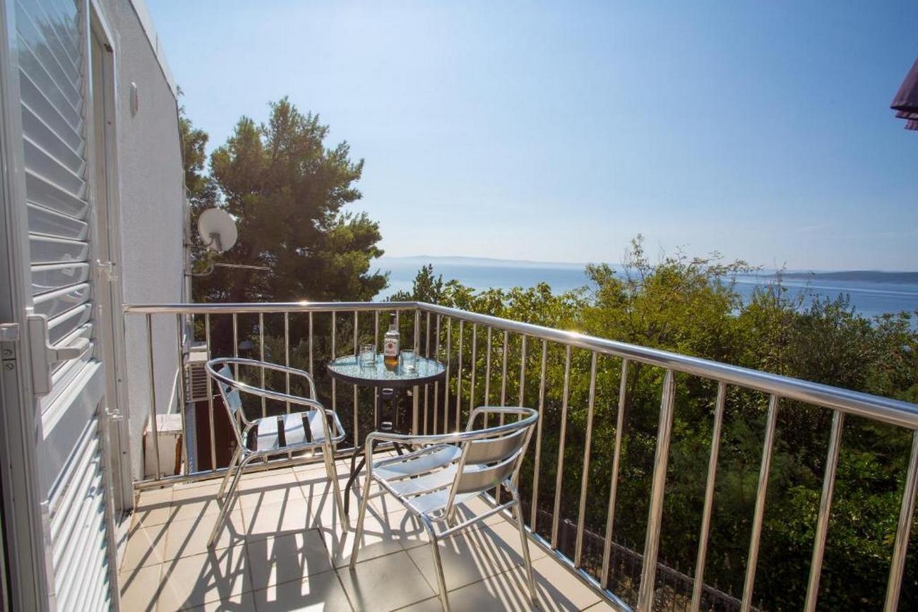 One bedroom apartment with terrace and sea view Baška Voda, Makarska  A-b