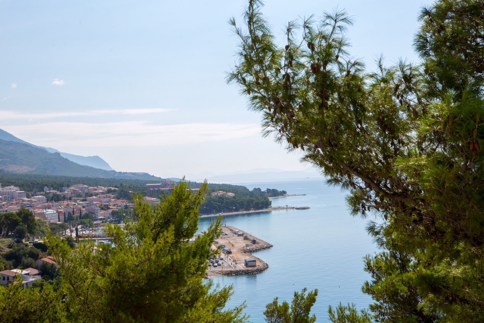 One bedroom apartment with terrace and sea view Baška Voda, Makarska  A-b