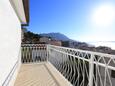 Duće, Balcony in the apartment, with a sea view and WiFi.