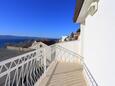 Duće, Balcon în unitate de cazare tip apartment, cu vedere la mare şi WiFi.
