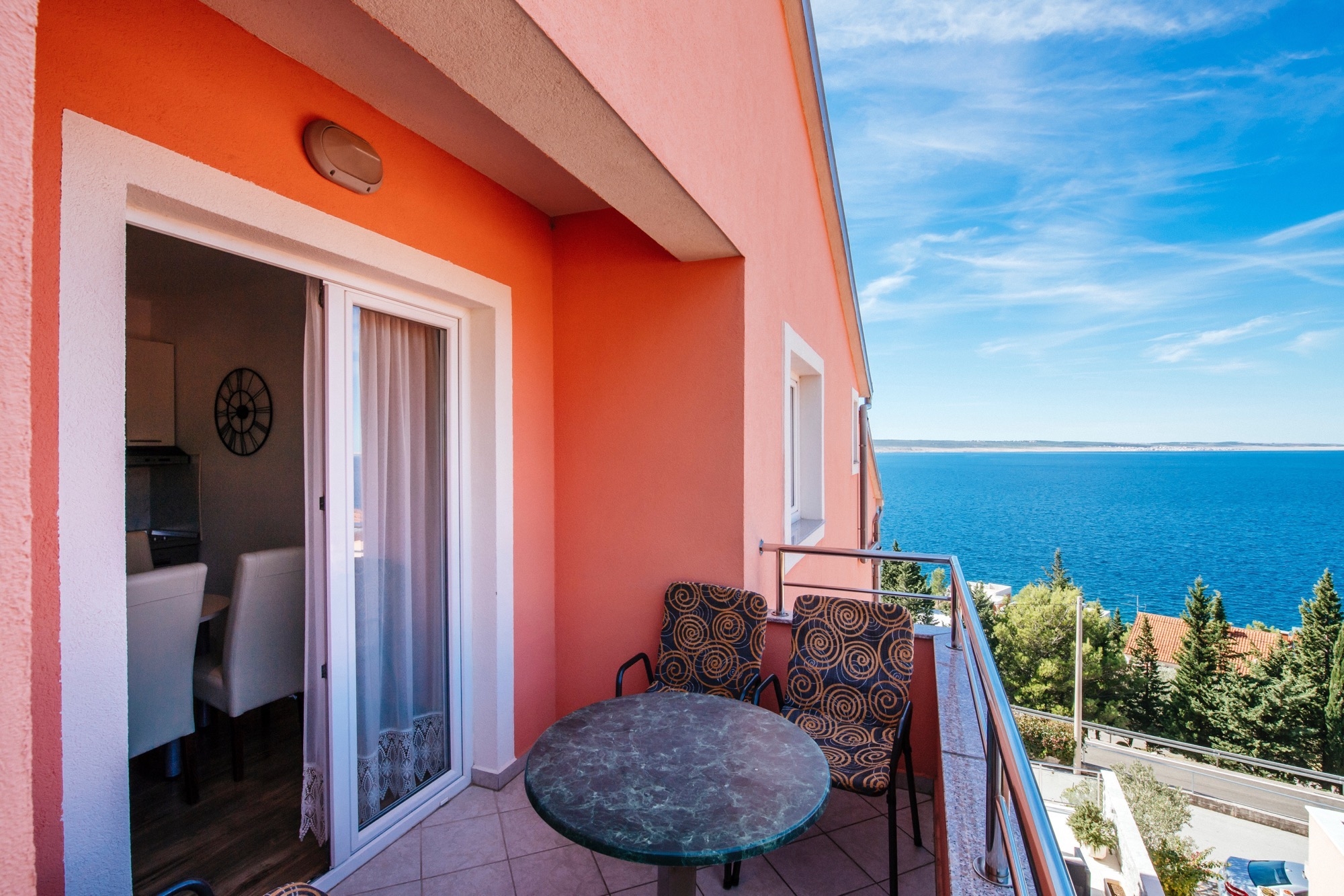 Two bedroom apartment with balcony and sea view Starigrad, Paklenica  A-a