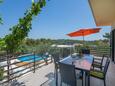 Rogač, Terrasse in folgender Unterkunftsart house, mit Meerblick, Haustiere erlaubt und WiFi.