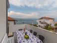 Terrace 1 Mastrinka, Terrace 1 in the apartment, with a sea view and WiFi.