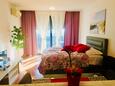 Ložnice Zagreb, Ložnice v ubytování typu studio-apartment, s klimatizací, domácí mazlíčci povoleni a WiFi.