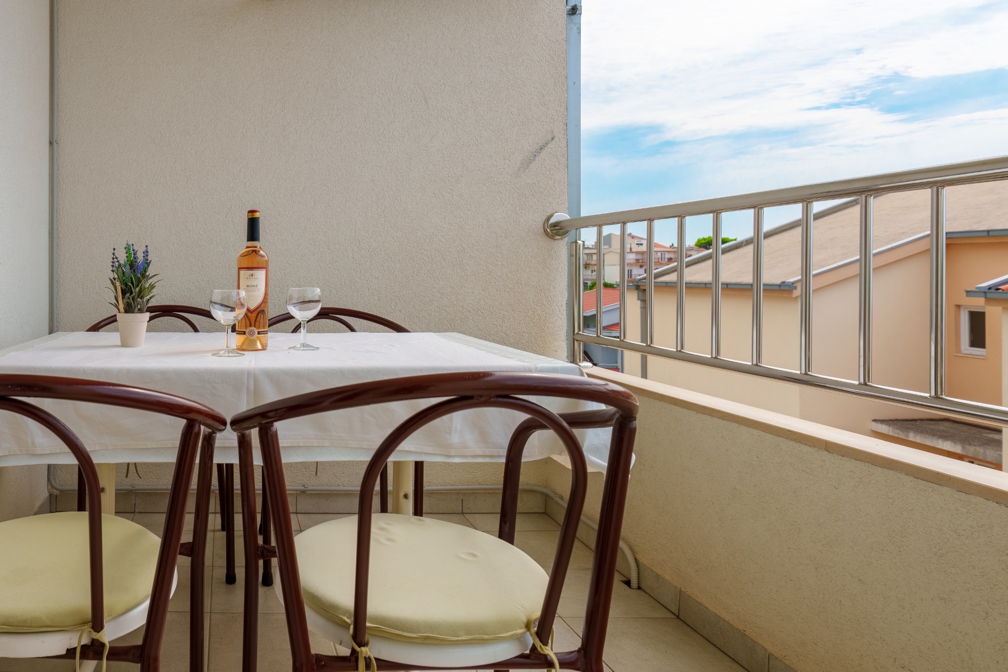 One bedroom apartment with balcony and sea view Baška Voda, Makarska  A-a