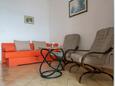 Obývací pokoj Baška Voda, Obývací pokoj v ubytování typu apartment, s klimatizací a WiFi.