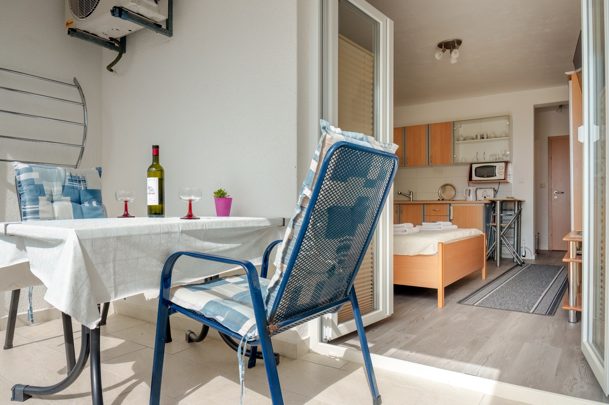 Studio flat with balcony and sea view Baška Voda, Makarska  AS-a