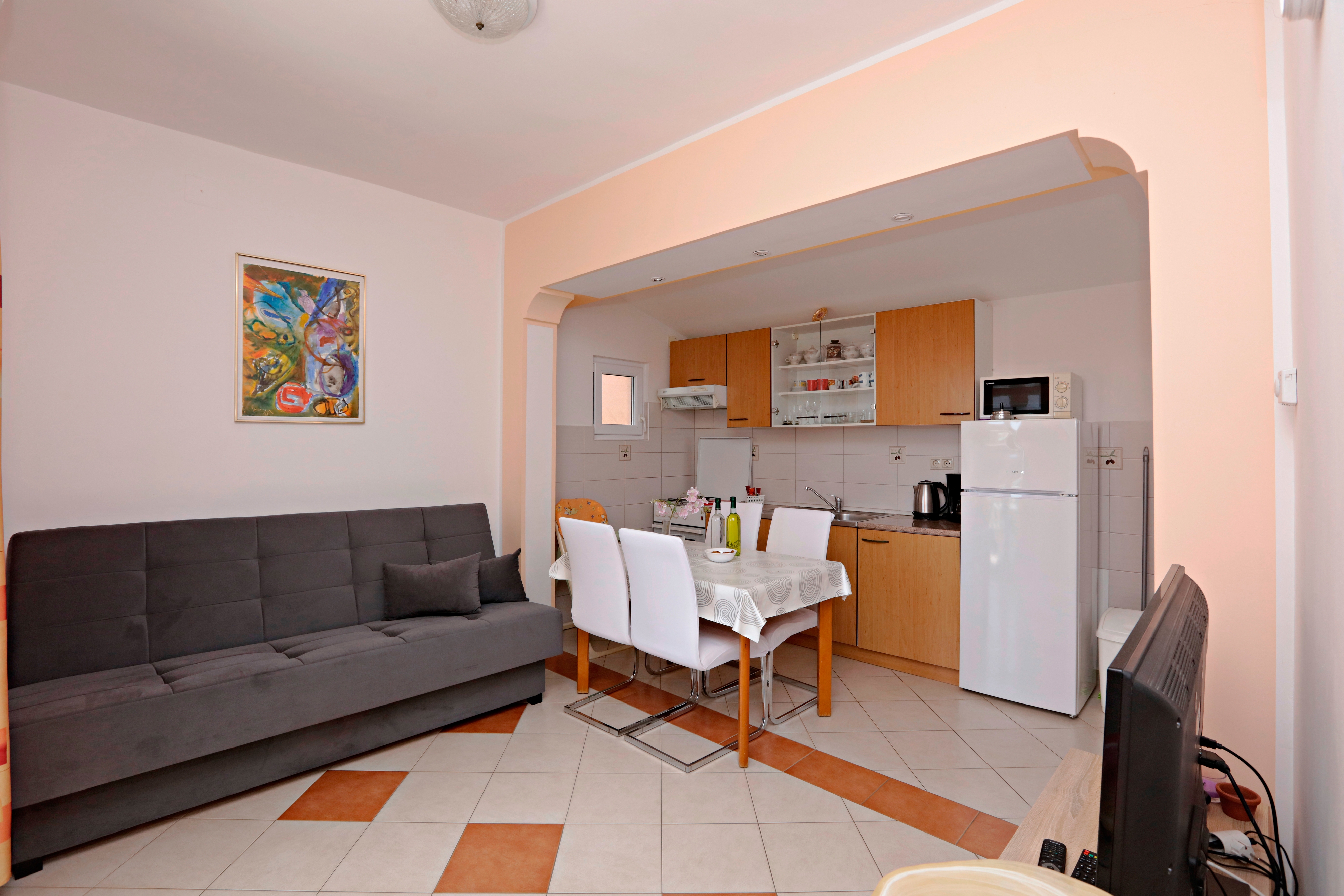 One bedroom apartment with terrace Vodice (A-16543-b)