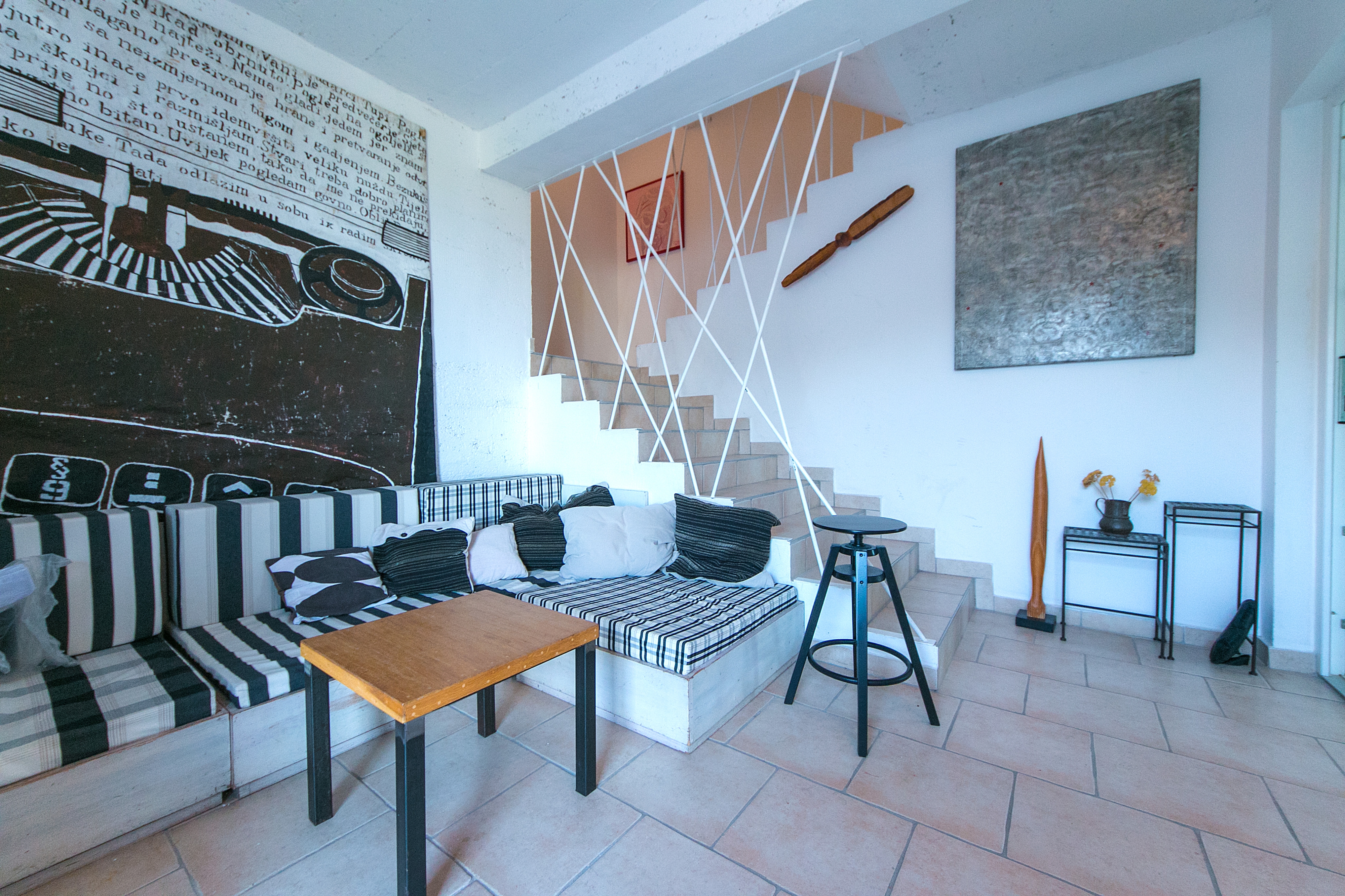 One bedroom apartment with terrace and sea view Brela, Makarska  A-b