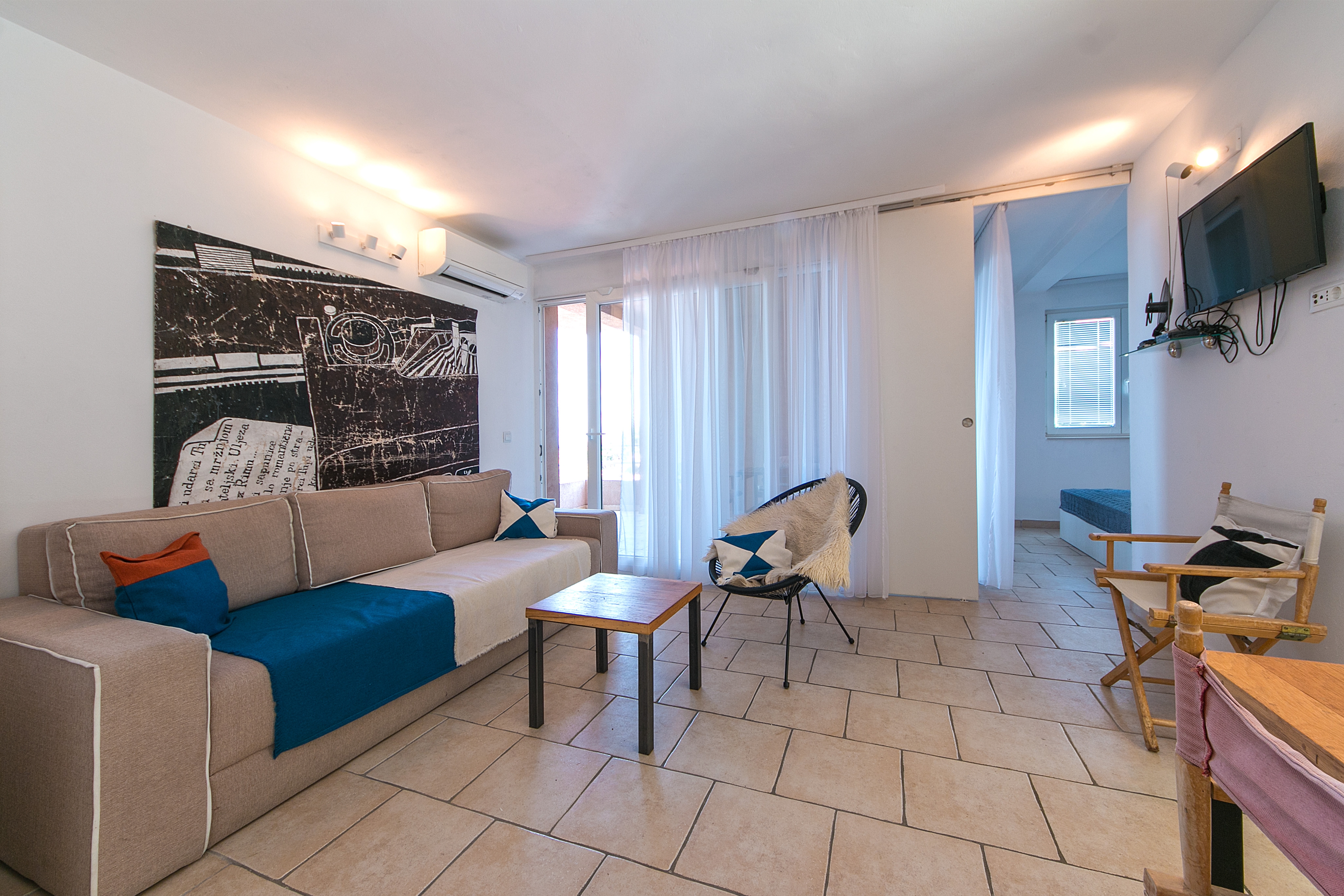 Two bedroom apartment with terrace and sea view Brela (Makarska) (A-16596-c)