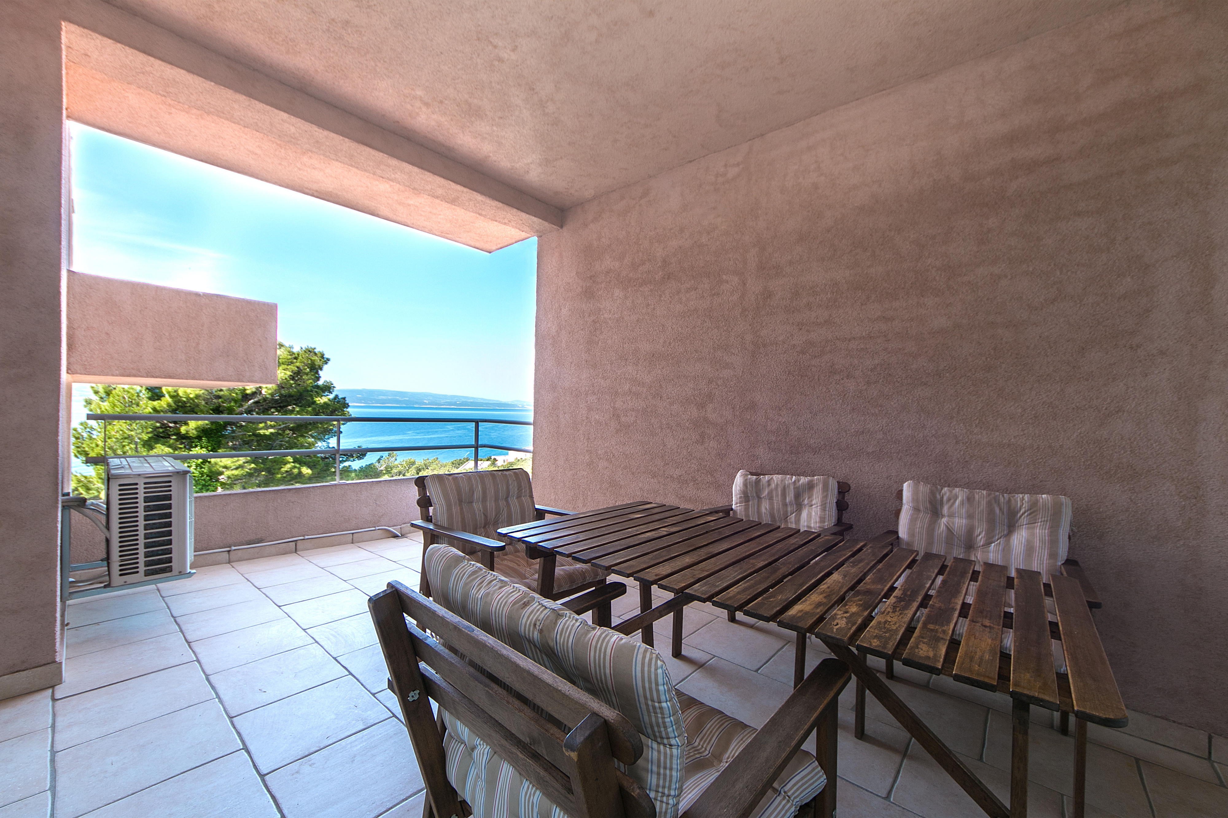 Two bedroom apartment with terrace and sea view Brela (Makarska) (A-16596-c)