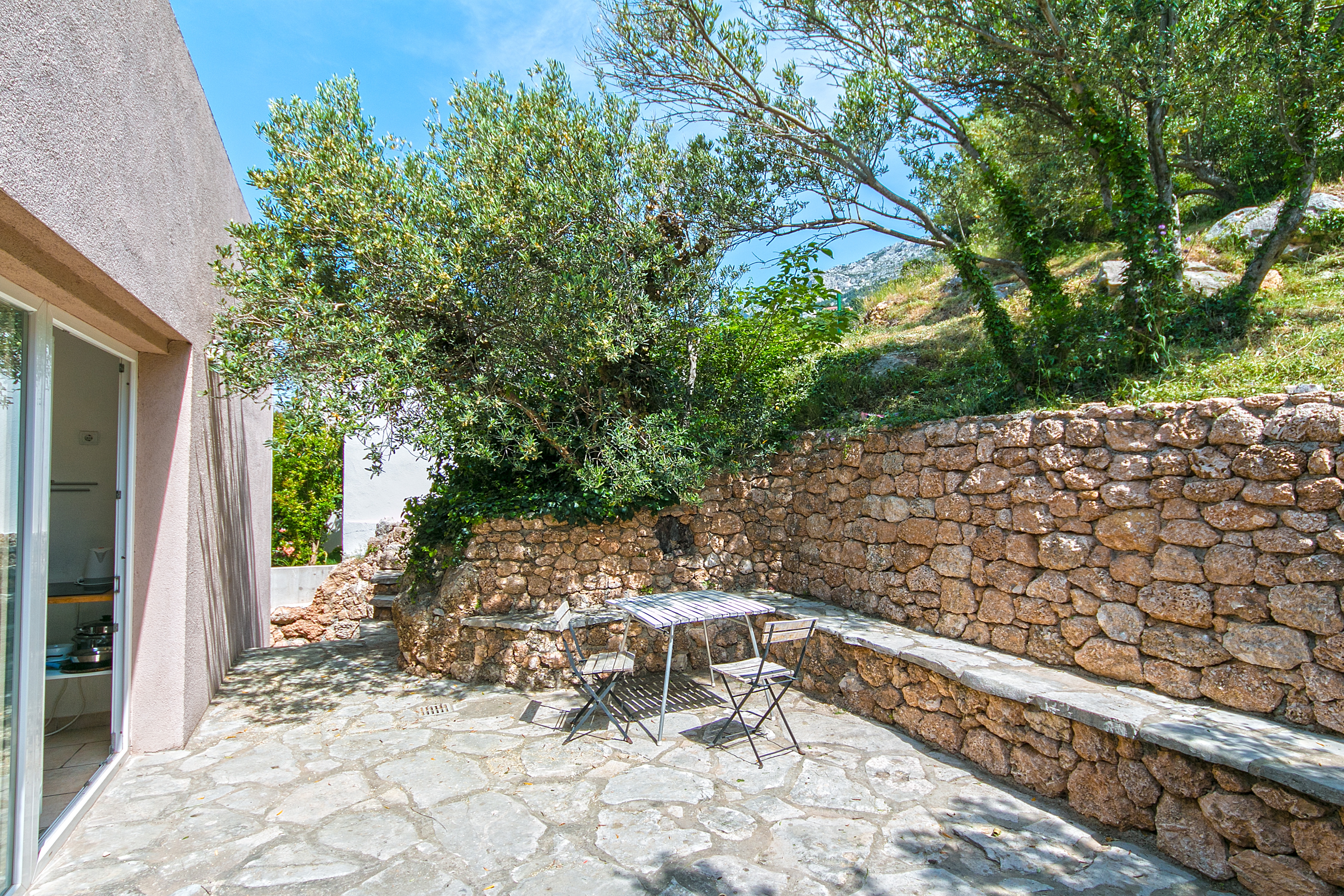 Two bedroom apartment with terrace and sea view Brela, Makarska  A-c