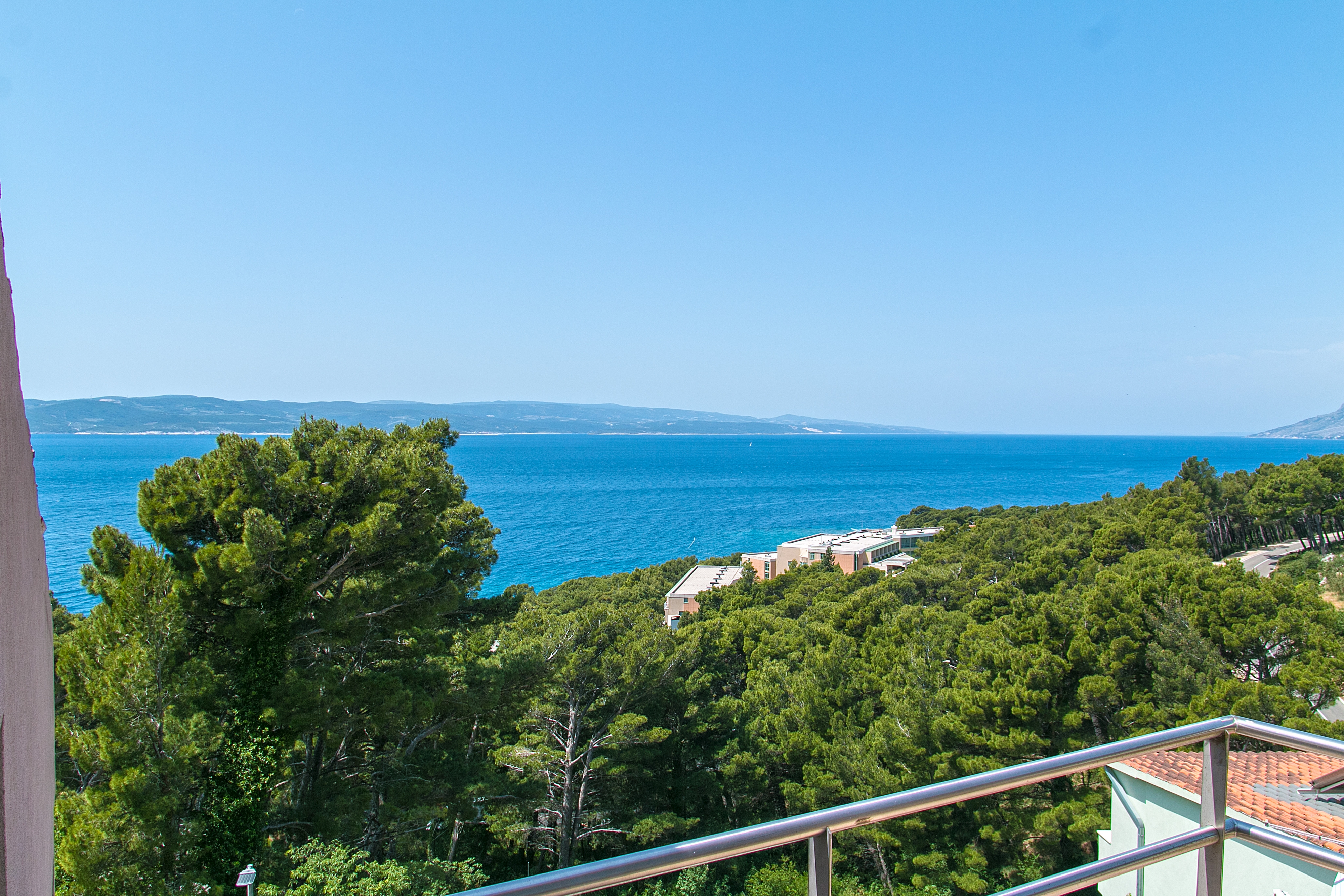 Studio flat with terrace and sea view Brela, Makarska  AS-b