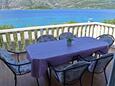 Terrace Kneža, Terrace in the apartment, with a sea view and WiFi.