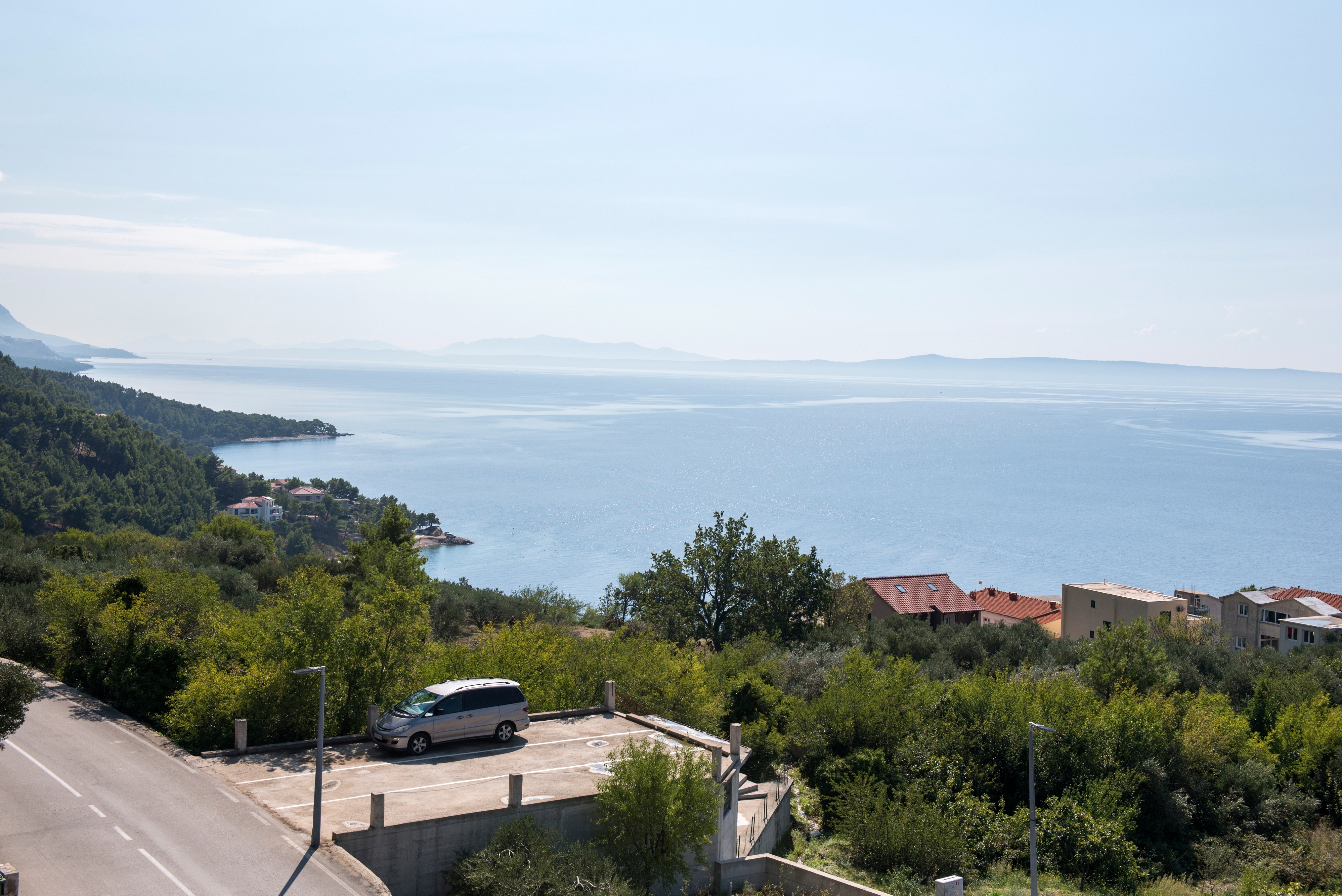 Two bedroom apartment with balcony and sea view Brela, Makarska  A-b