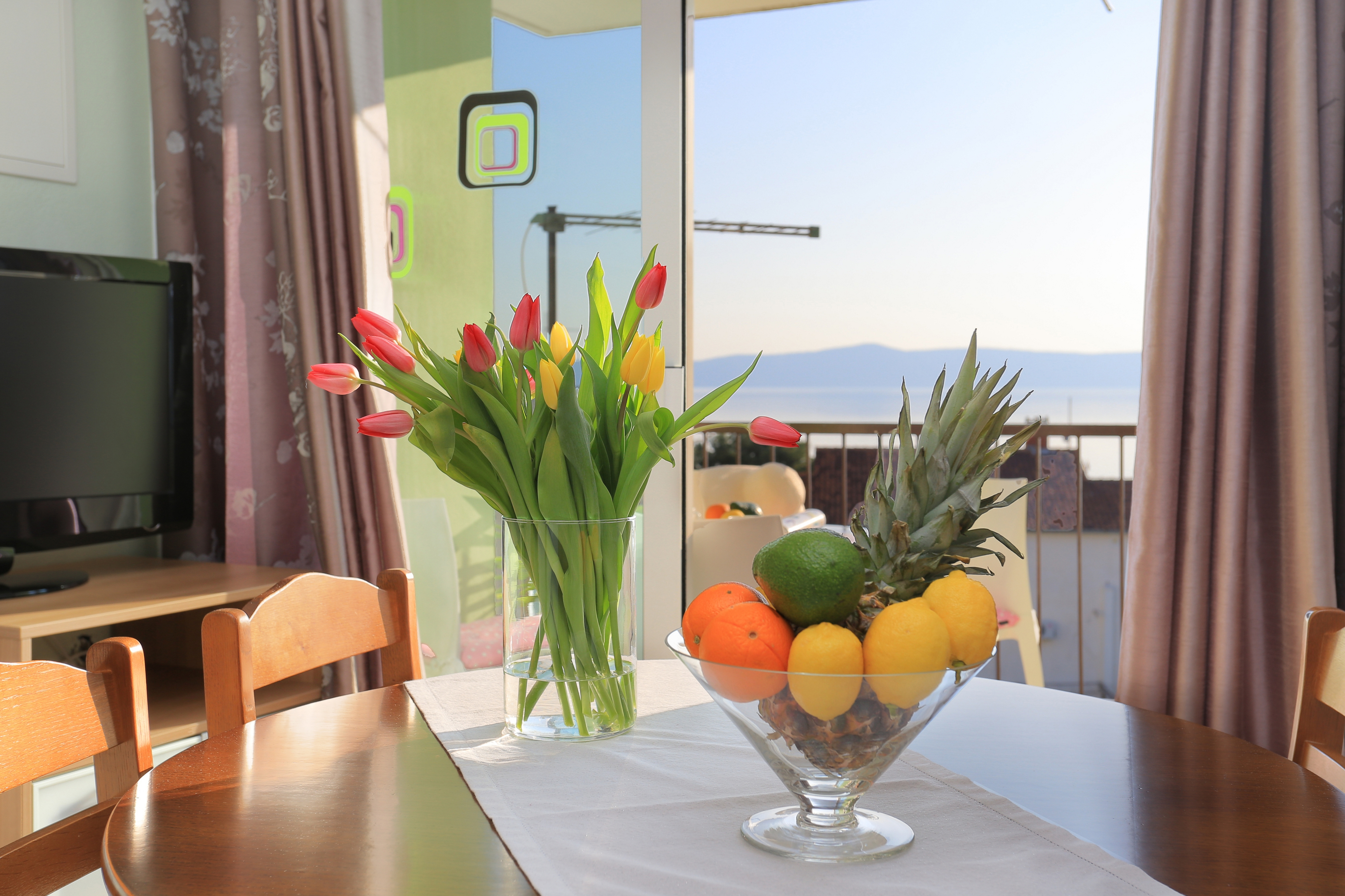 Two bedroom apartment with terrace and sea view Podgora, Makarska (A-16630-a)