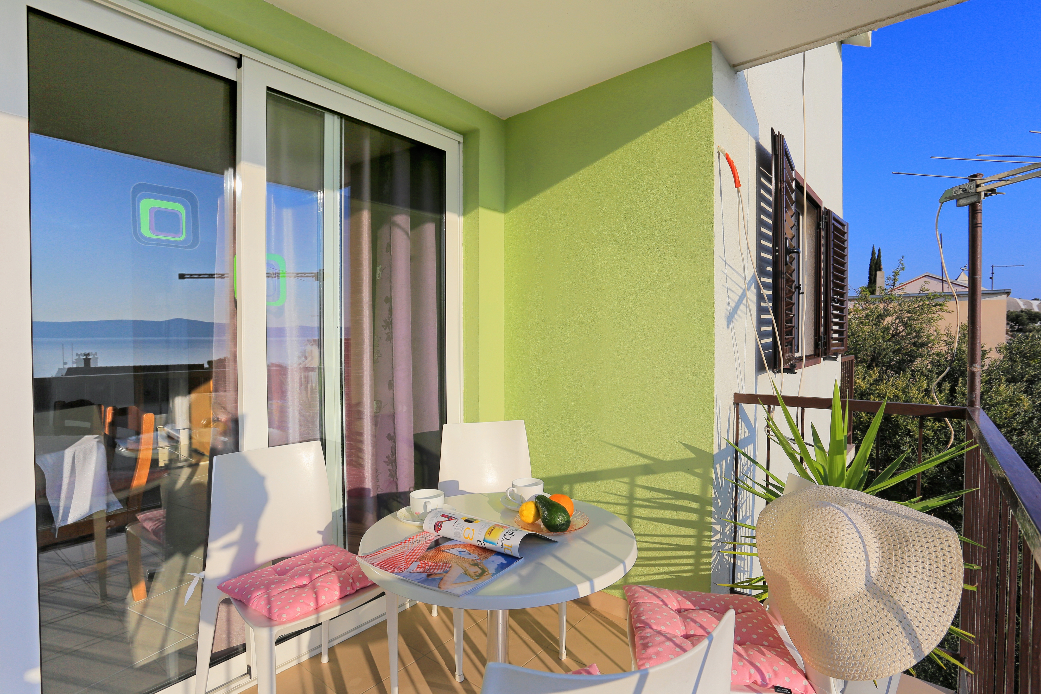 Two bedroom apartment with terrace and sea view Podgora, Makarska  A-a