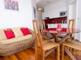 Obývací pokoj Murter, Obývací pokoj v ubytování typu apartment, s klimatizací, domácí mazlíčci povoleni a WiFi.