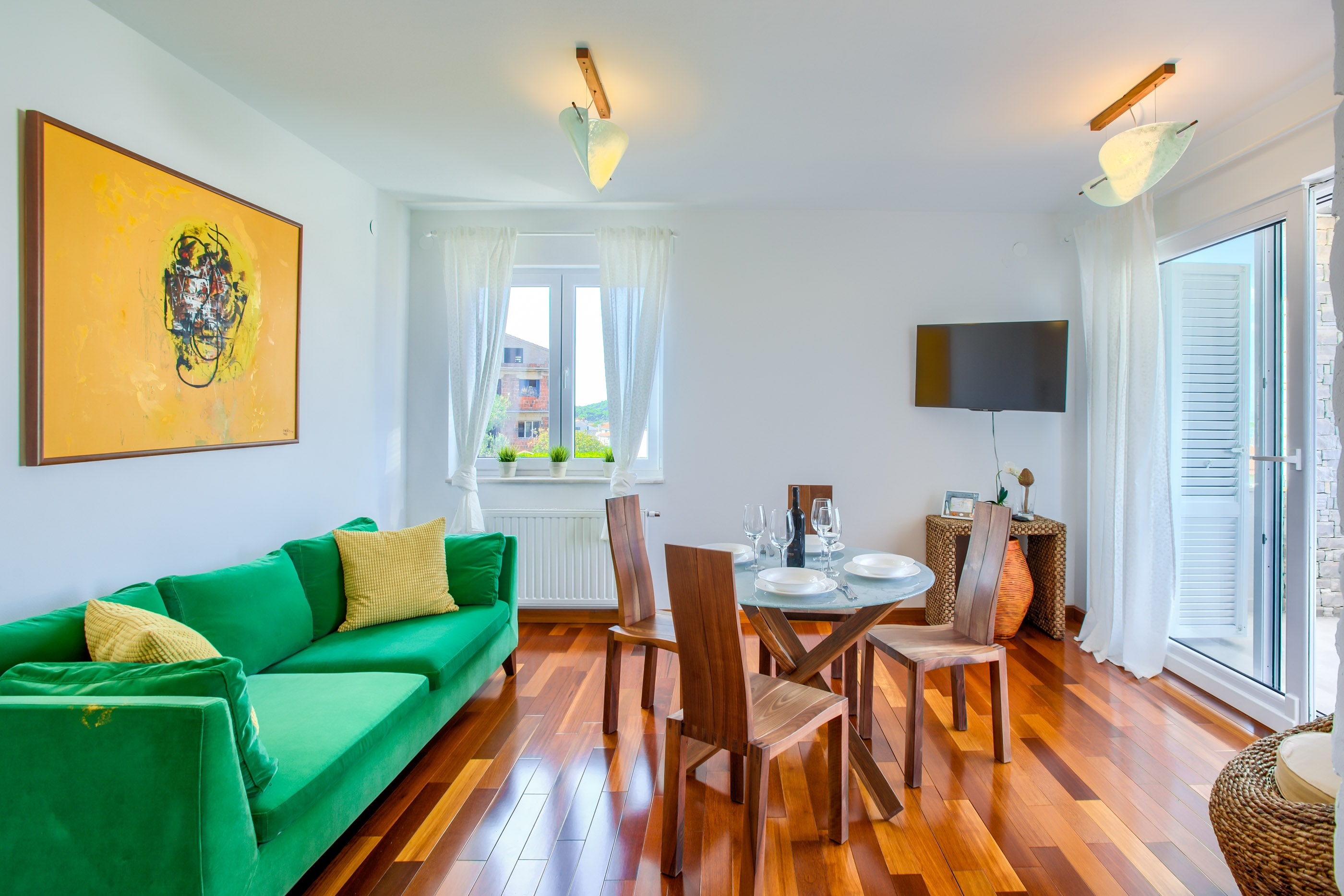 Two bedroom apartment with terrace and sea view Murter (A-16655-c)