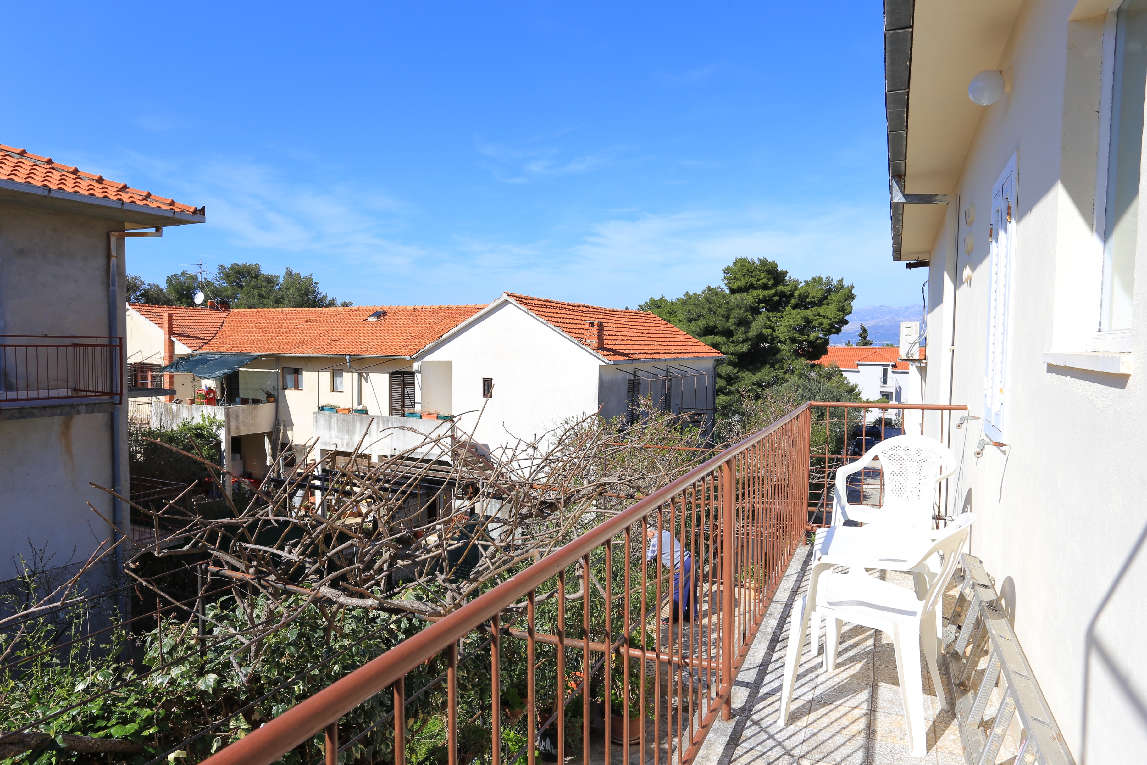 Two bedroom apartment with balcony and sea view Supetar, Brač  A-c