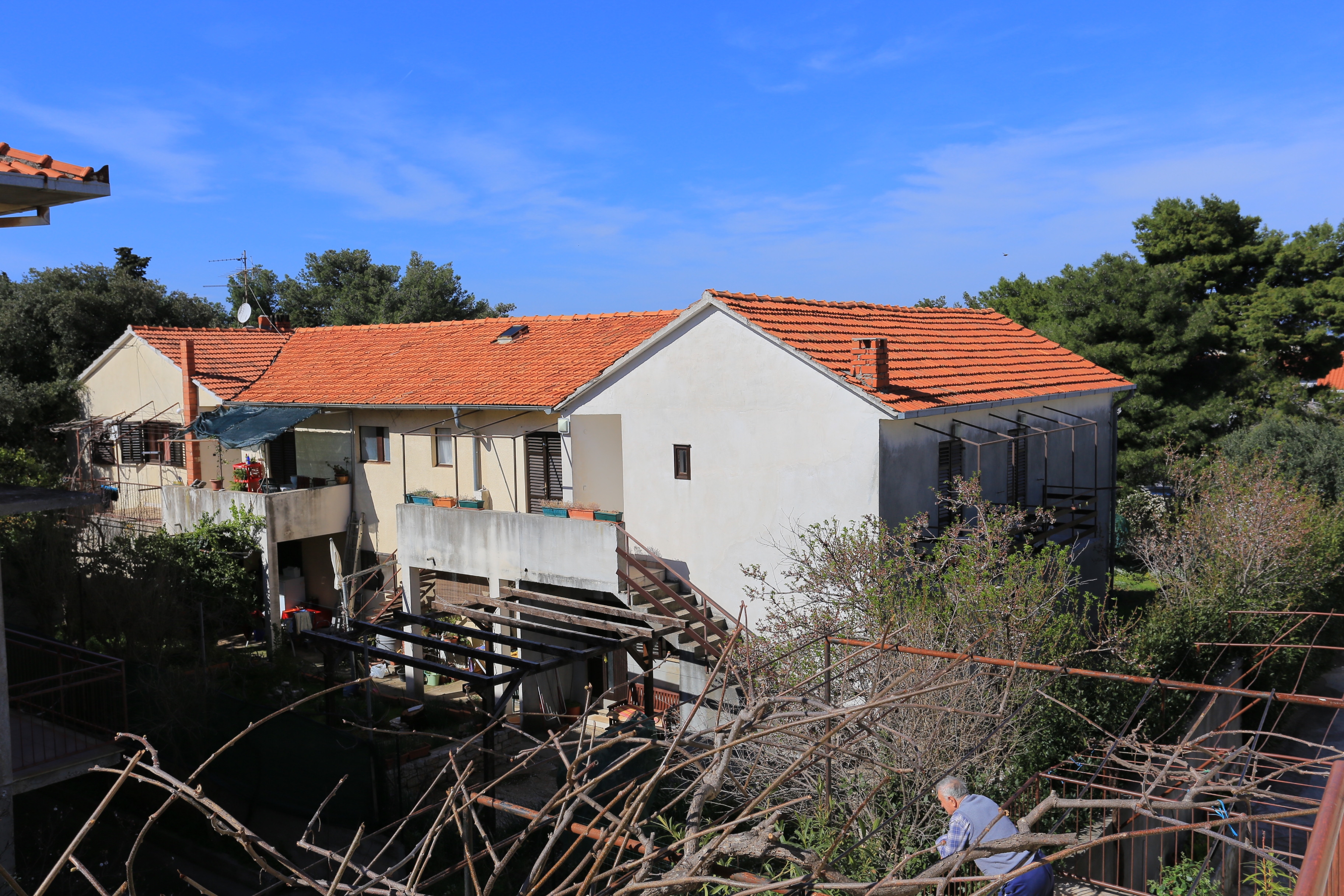 Two bedroom apartment with balcony and sea view Supetar, Brač  A-c