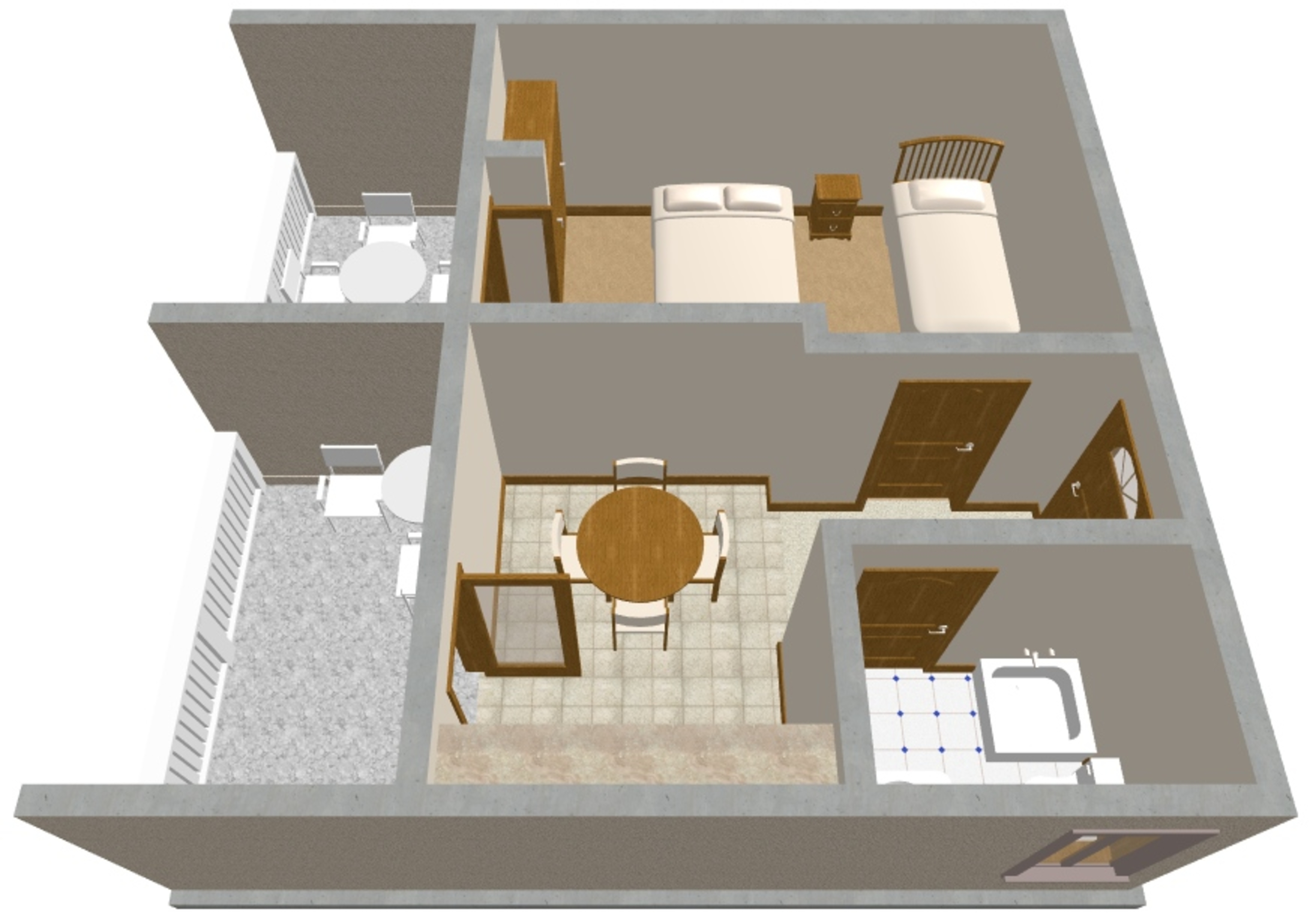 One bedroom apartment near beach Kneža, Korčula  A-a