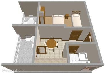 Kneža, План в размещении типа apartment, WiFi.
