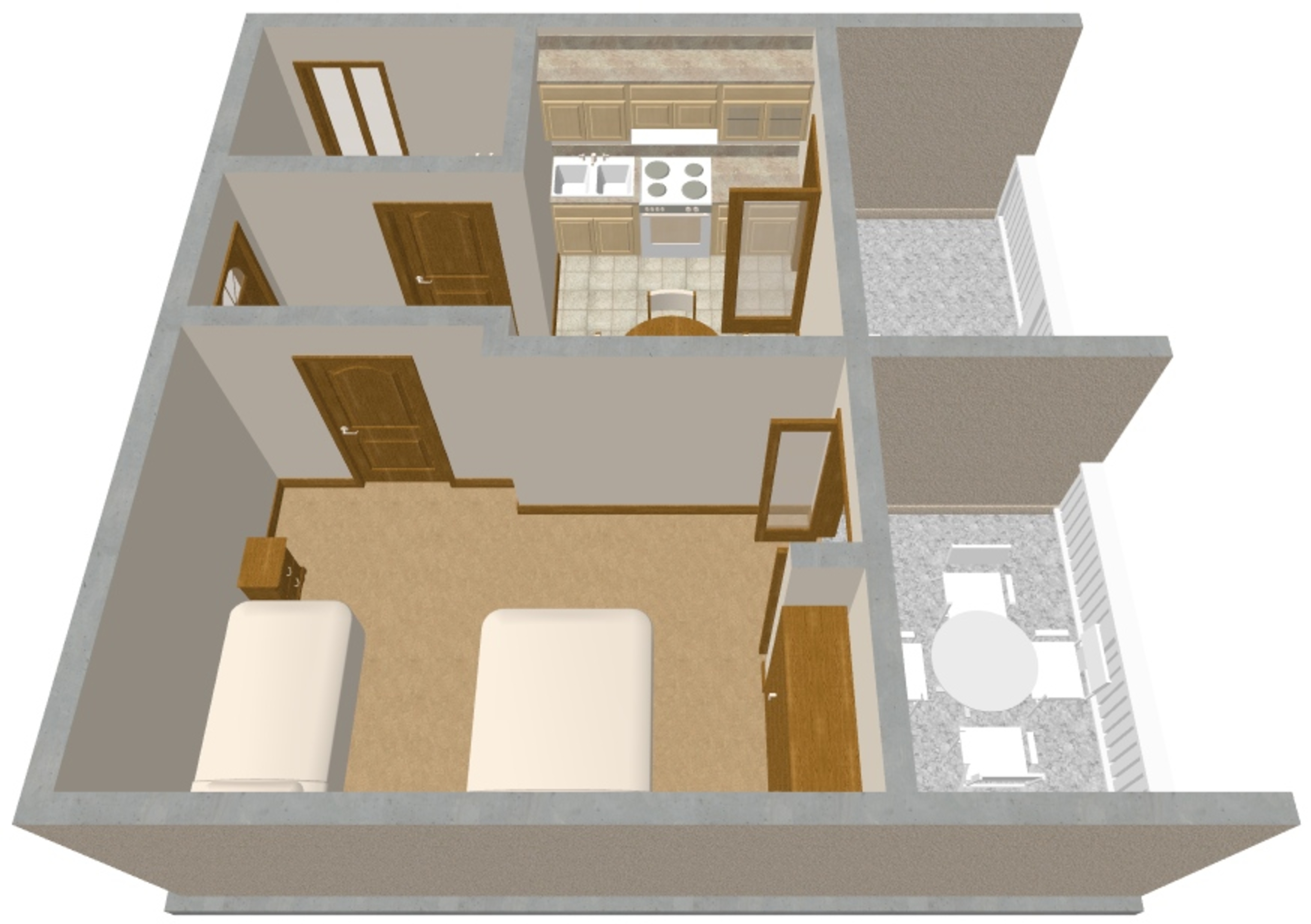 One bedroom apartment near beach Kneža, Korčula  A-a