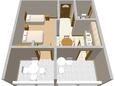 Kneža, План в размещении типа apartment, WiFi.