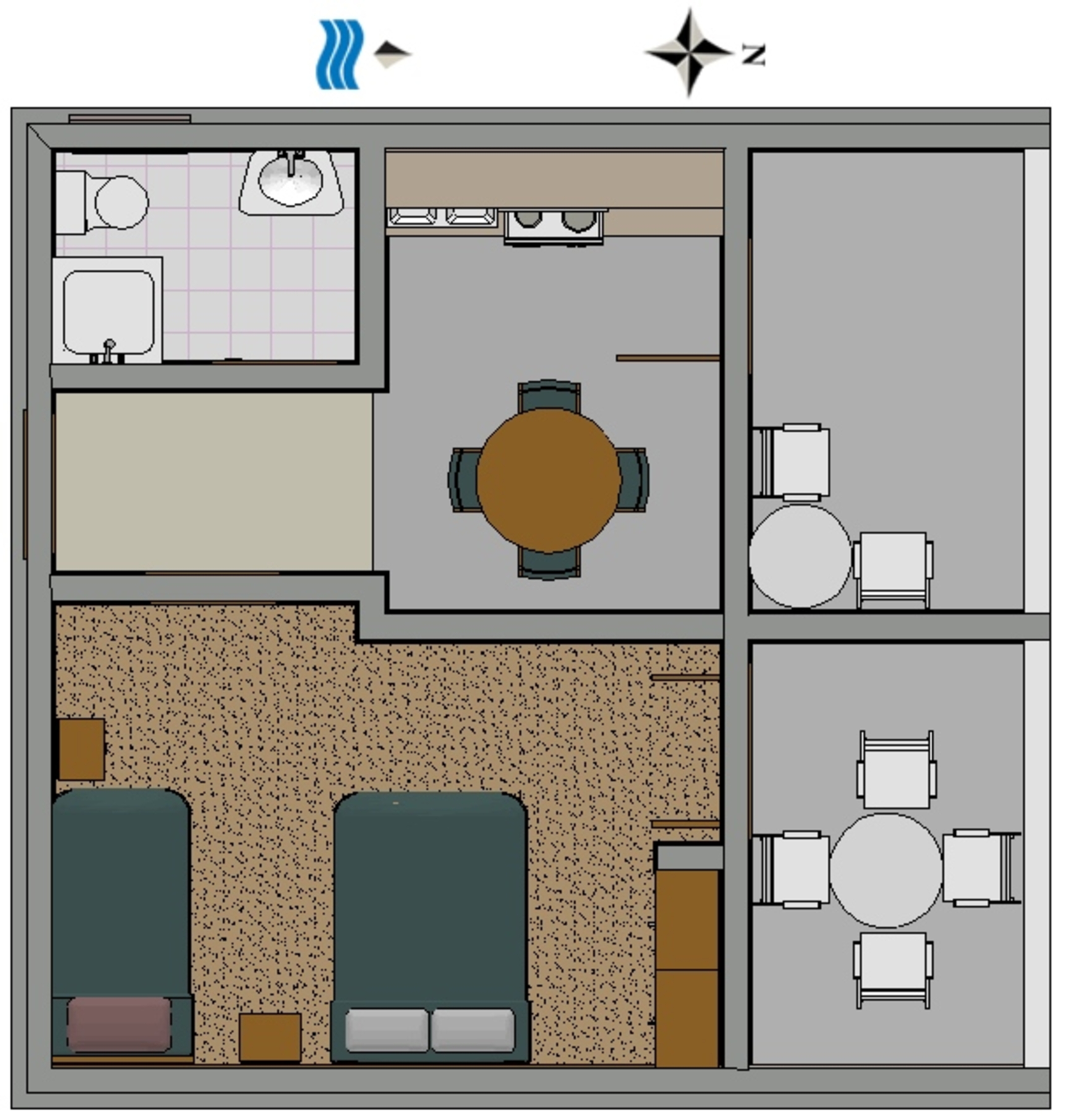 One bedroom apartment near beach Kneža, Korčula  A-a