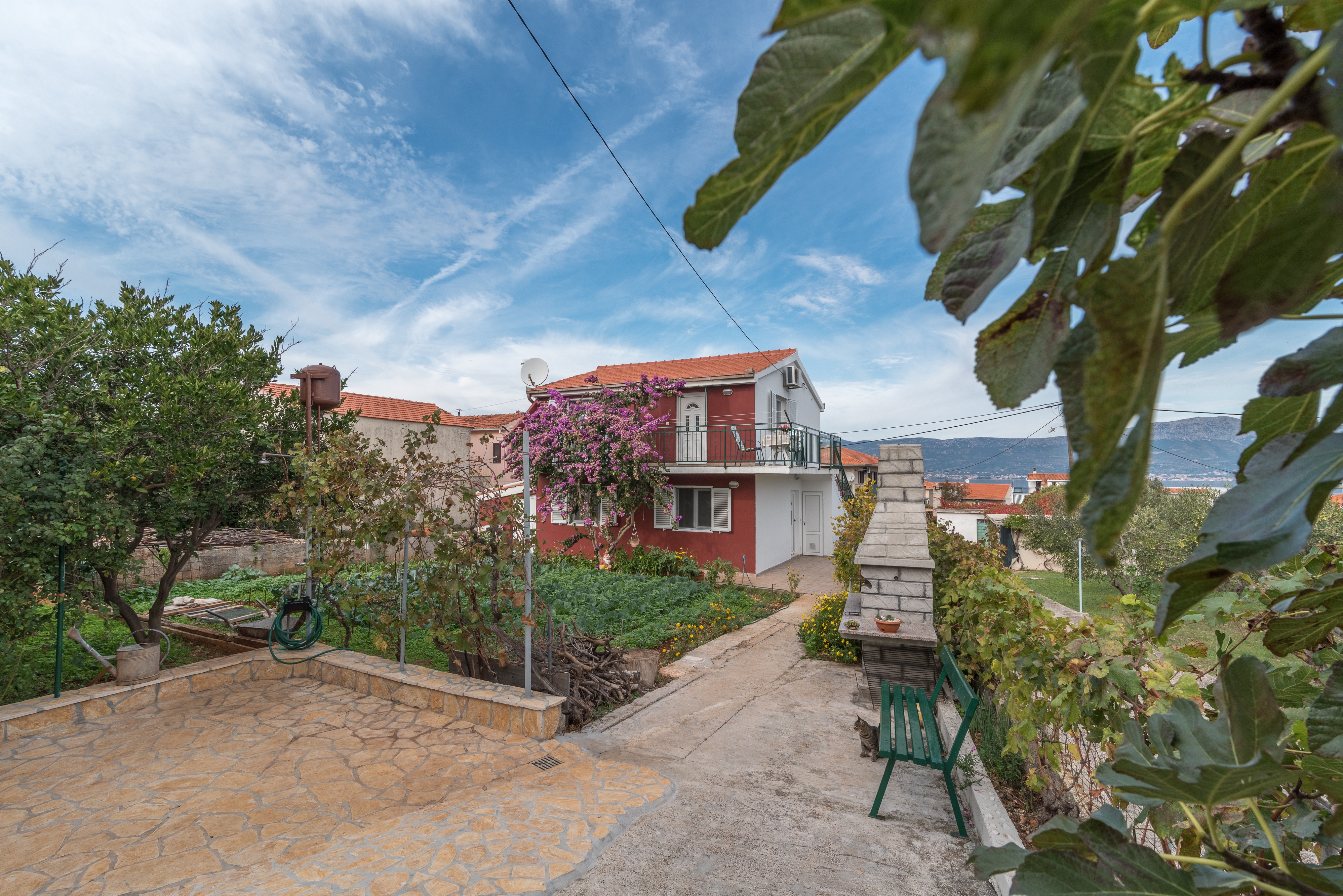 Dvosobni apartma Z balkonom in pogledom na morje Slatine, Čiovo  A-a