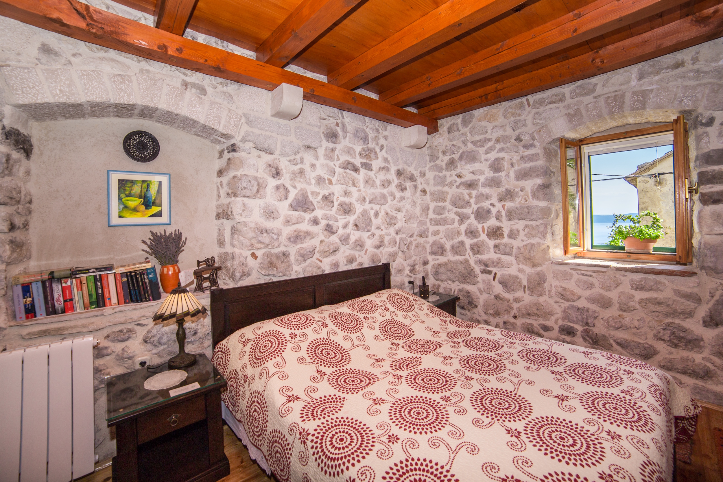 Two bedroom house with terrace and sea view Gornja Podgora, Makarska  K