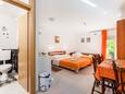 Спальня Duće, Спальня в размещении типа studio-apartment, доступный кондиционер, Домашние животные допускаются и WiFi.