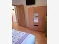 Orebić, Ložnice 1 v ubytování typu apartment, domácí mazlíčci povoleni a WiFi.