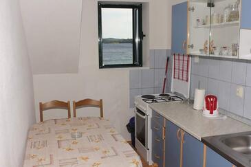 Orebić, Jídelna v ubytování typu apartment, domácí mazlíčci povoleni a WiFi.