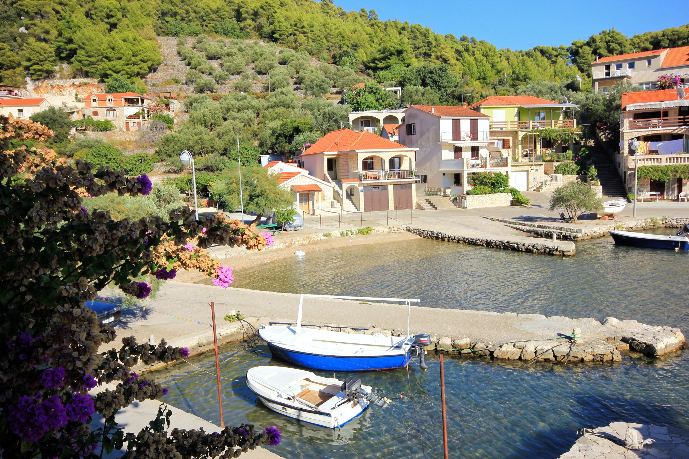 Two bedroom apartment with terrace and sea view Gršćica, Korčula  A-a