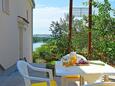 Terrace Bilice, Terrace in the apartment, with a sea view and WiFi.