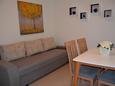 Obývací pokoj Novalja, Obývací pokoj v ubytování typu apartment, s klimatizací a WiFi.