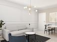Гостиная Novalja, Гостиная в размещении типа apartment, доступный кондиционер и WiFi.