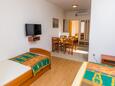Sufragerie Novalja, Sufragerie în unitate de cazare tip apartment, aer condiționat disponibil şi WiFi.