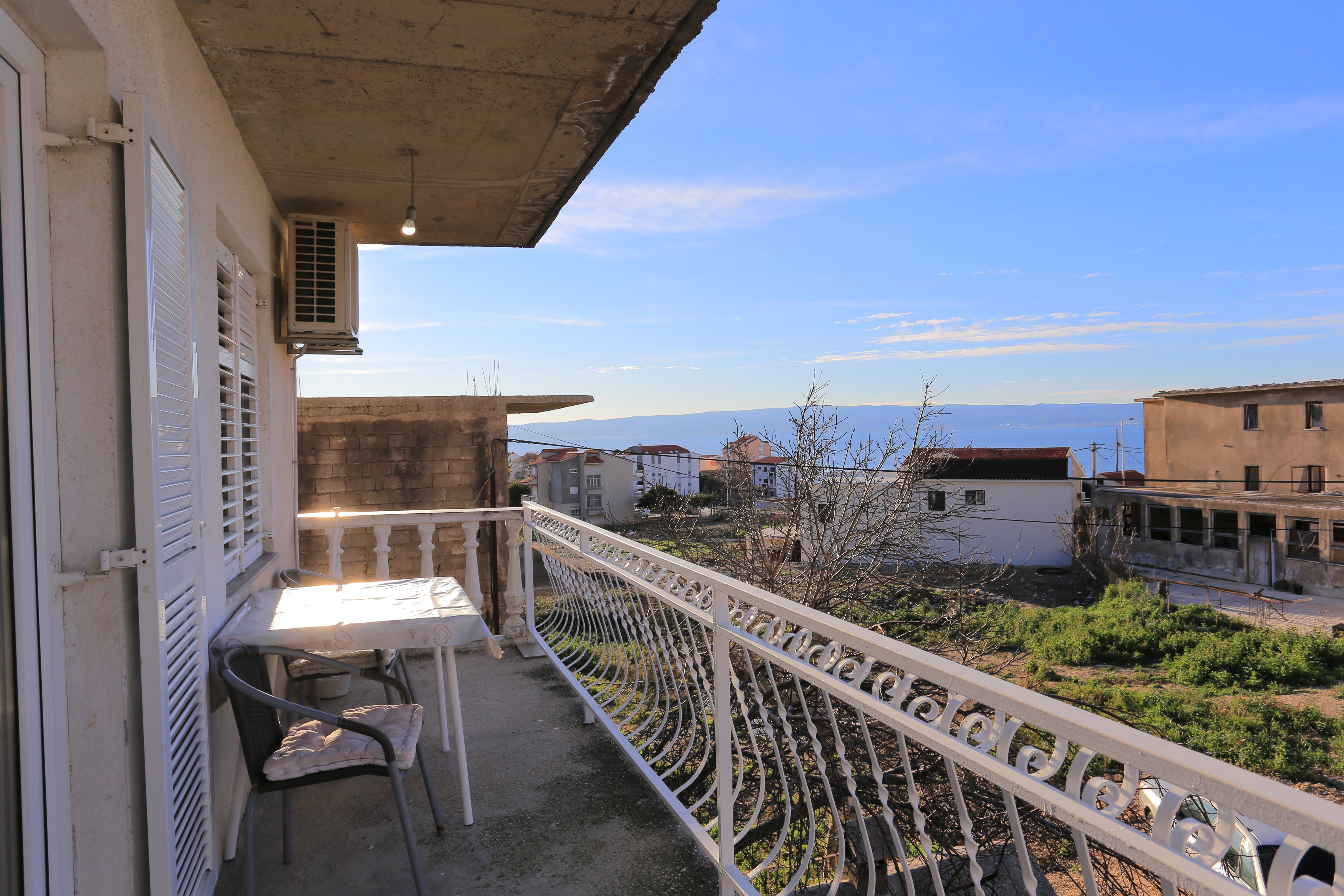 Three bedroom apartment with balcony and sea view Podstrana, Split  A-b