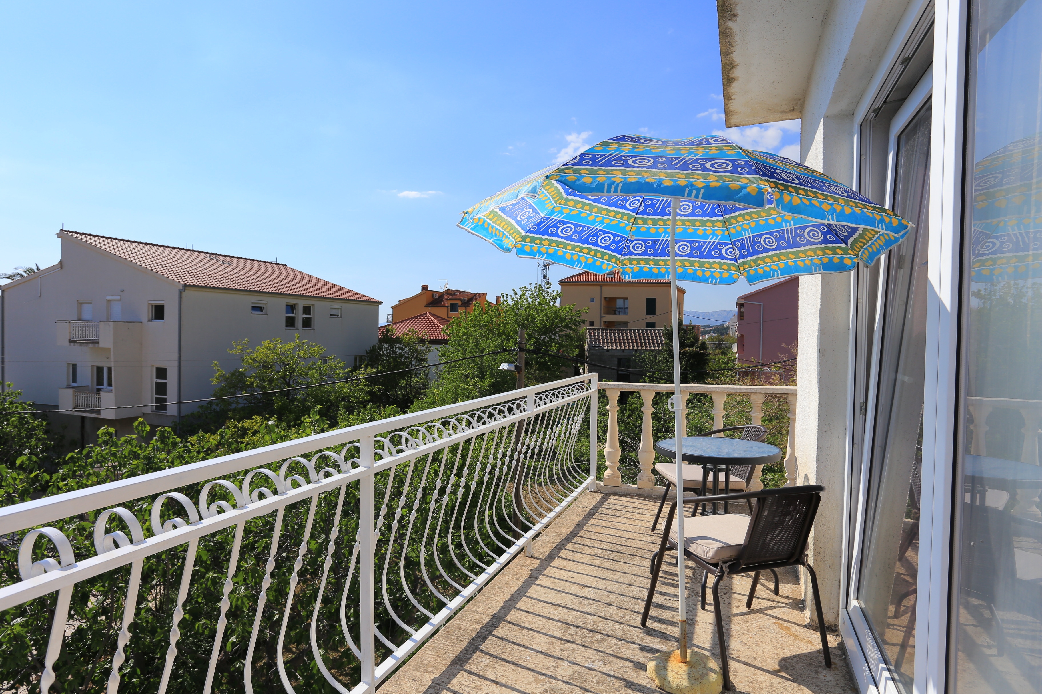 Studio flat with balcony and sea view Podstrana, Split  AS-a