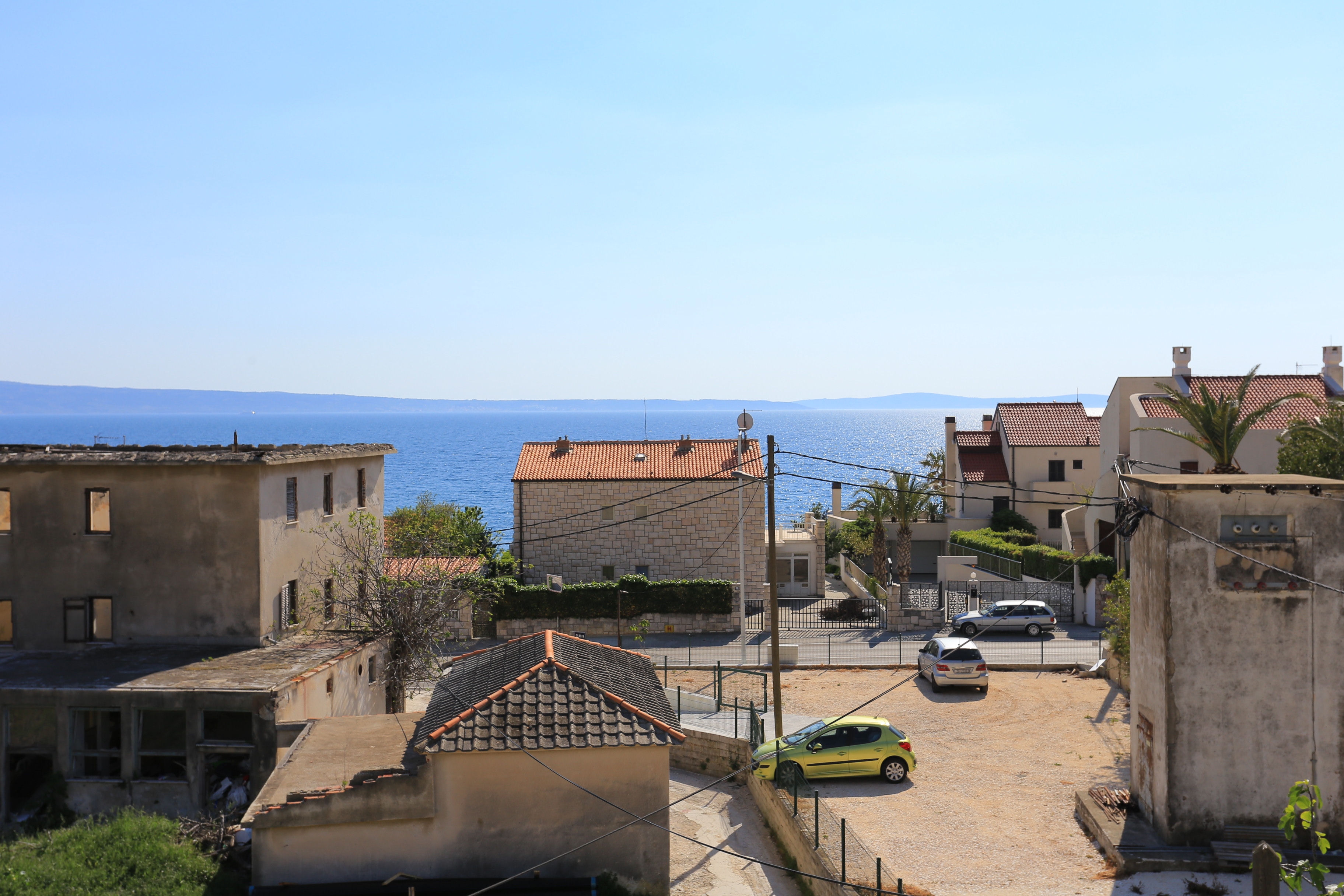Studio flat with balcony and sea view Podstrana, Split  AS-a