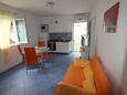 Obývací pokoj Vela Stiniva, Obývací pokoj v ubytování typu apartment, domácí mazlíčci povoleni a WiFi.