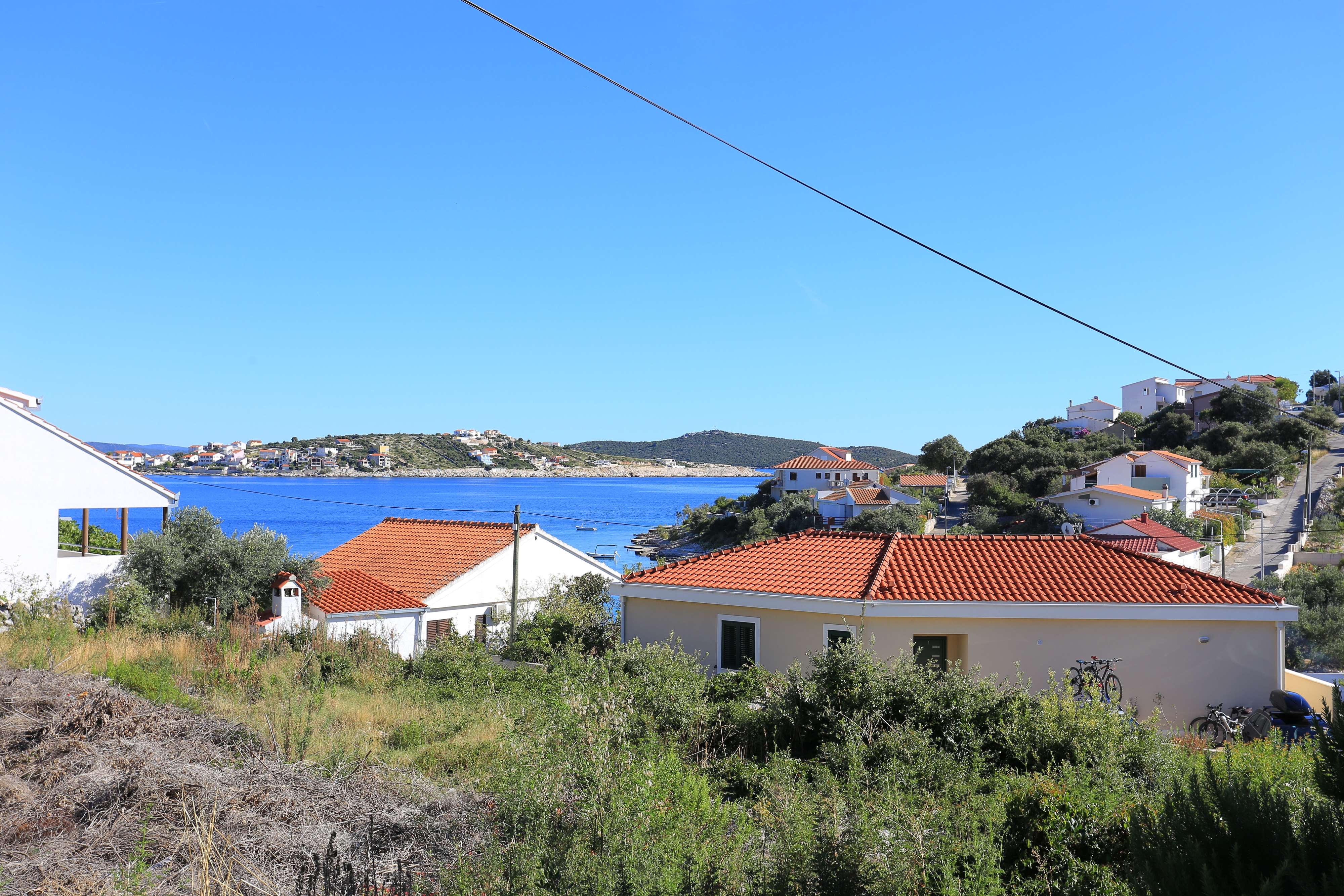 One bedroom apartment with terrace and sea view Cove Oštrička luka, Rogoznica  A-a