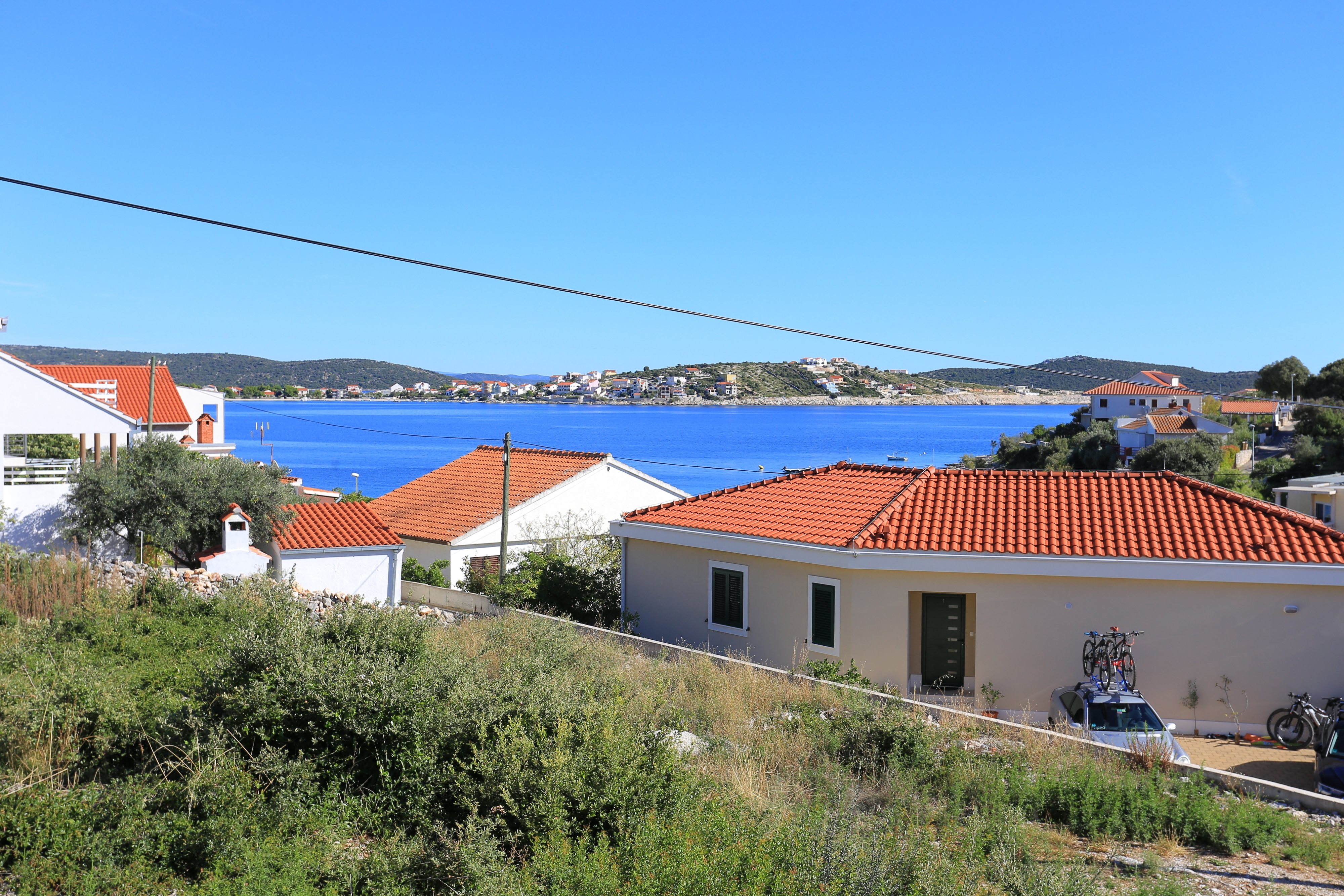 One bedroom apartment with terrace and sea view Cove Oštrička luka, Rogoznica  A-a