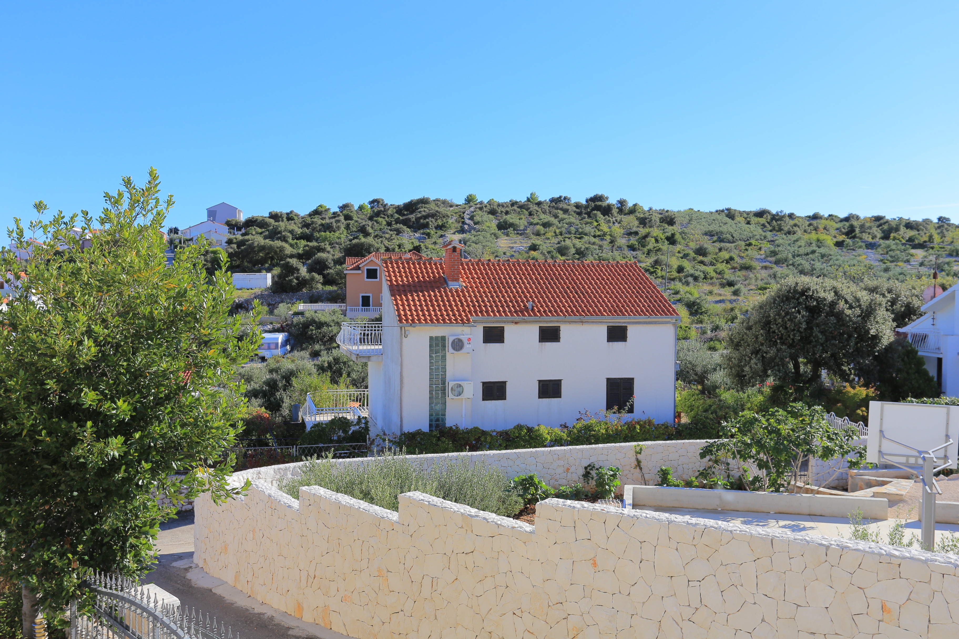 One bedroom apartment with terrace and sea view Cove Oštrička luka, Rogoznica  A-b