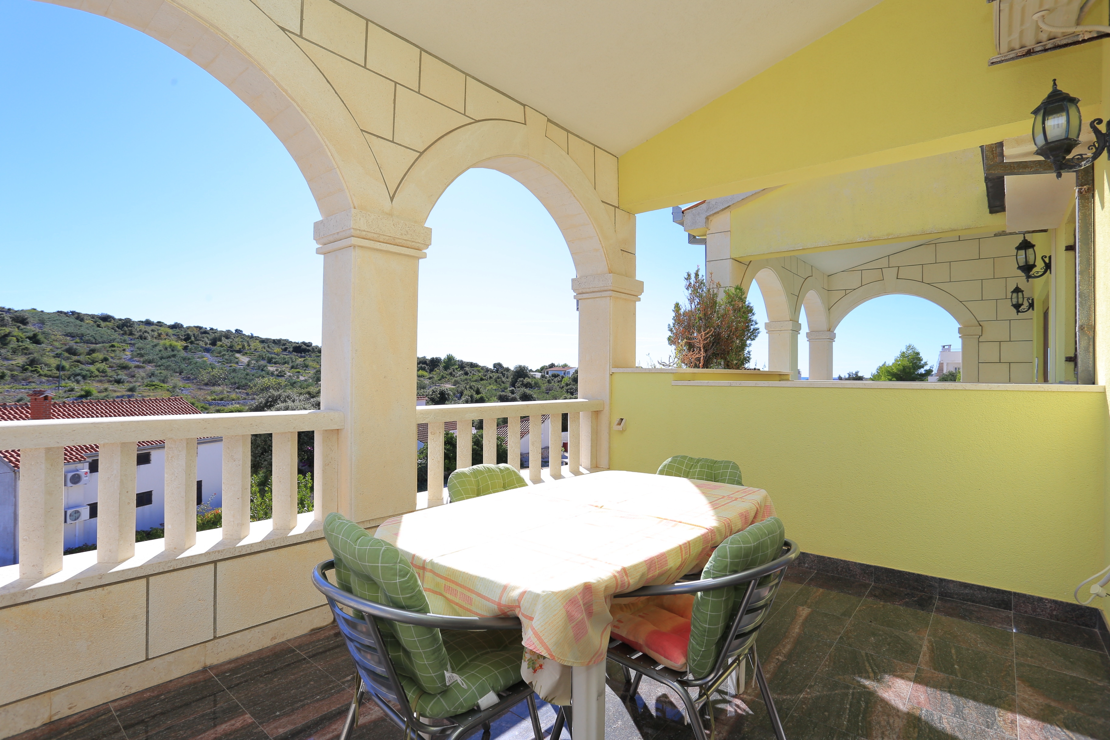 One bedroom apartment with terrace and sea view Cove Oštrička luka, Rogoznica  A-c